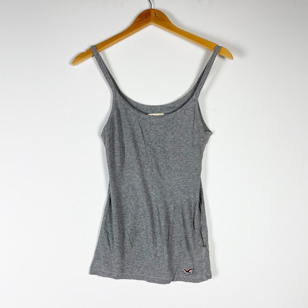 Vintage y2k Hollister long tank top grey spaghetti straps Size Small